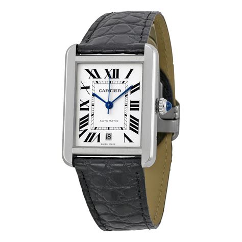 tank style watch mens|reproduction cartier tank watch.